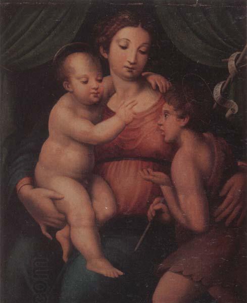 unknow artist The Madonna and child with the infant saint john the baptist China oil painting art